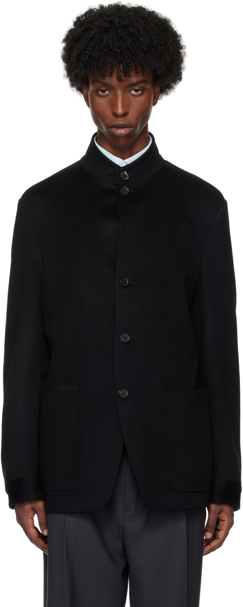 Kaputi ZEGNA Cashmere Jacket Crna | 869C79A8-1VHKQ0