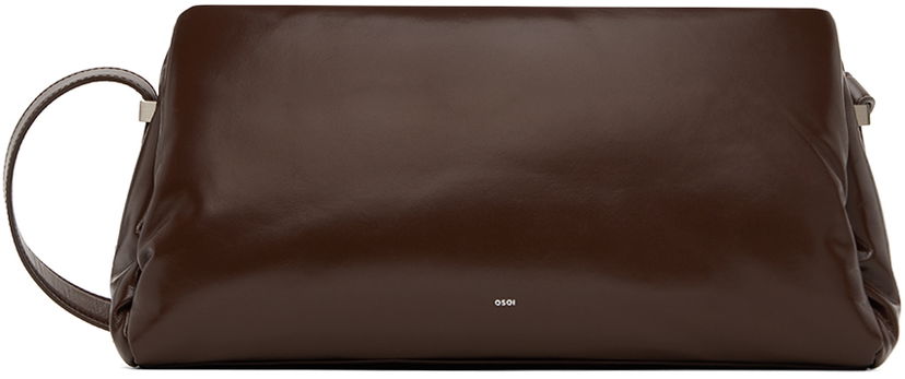 Torba za rame OSOI Pillow Bau Leather Shoulder Bag Smeđa | 24FWB03012002