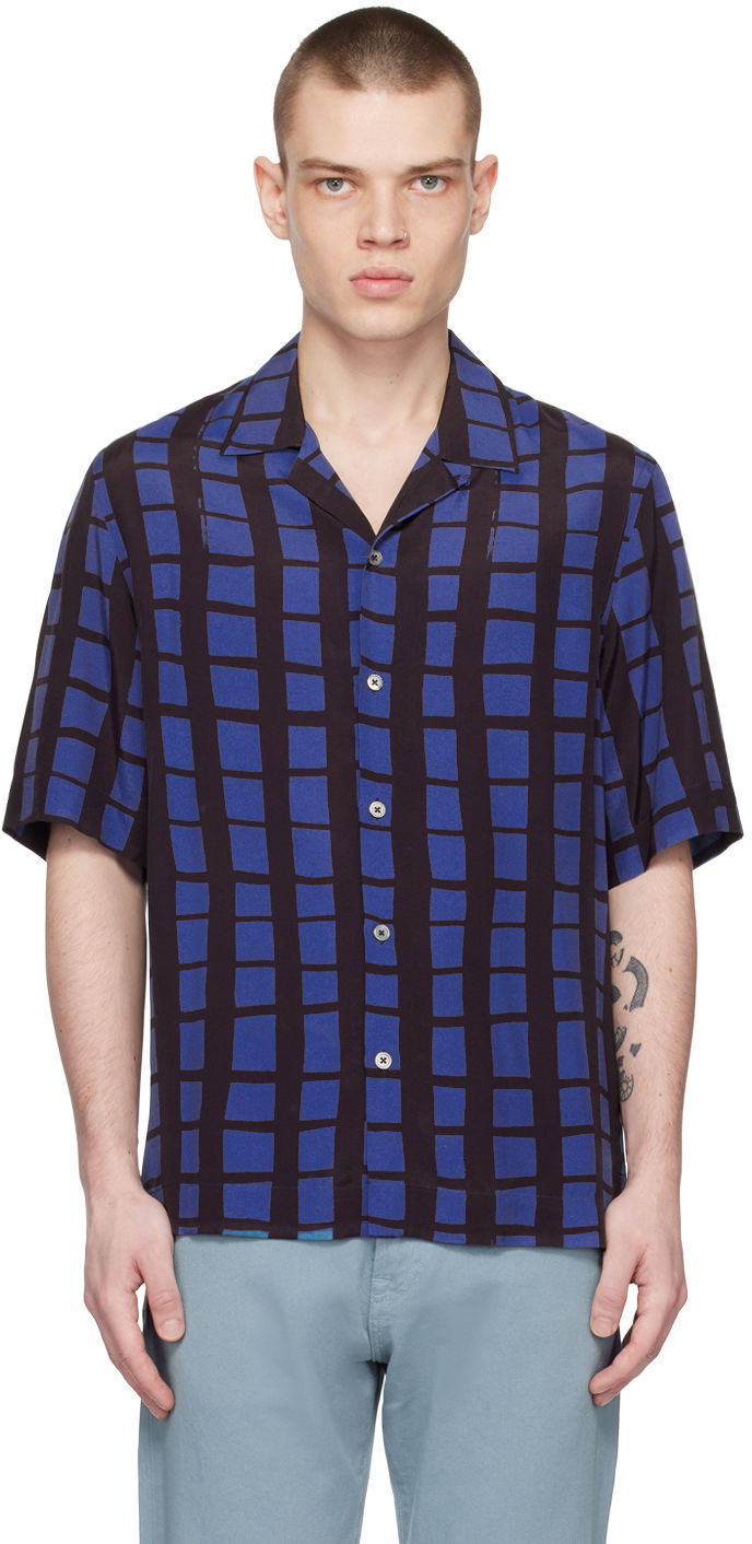 Košulja Paul Smith Paul Smith Check Short Sleeve Shirt Plava | M1R-905U-K01897-47