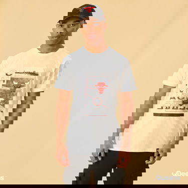 Majica kratkih rukava New Era NBA Court Photo Tee Chicago Bulls Bijela | 12893100, 0