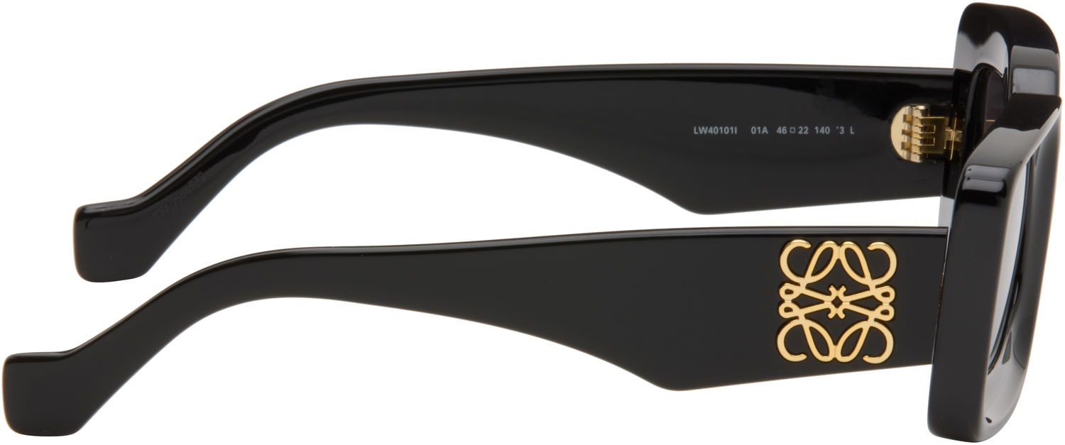 Sunčane naočale Loewe Black Rectangular Sunglasses Crna | LW40101IW4601A 192337118555, 1