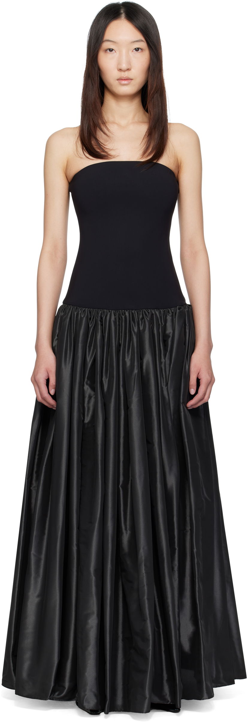 Haljina Coperni Coperni Bustier Princess Maxi Dress Crna | COPR195F3042