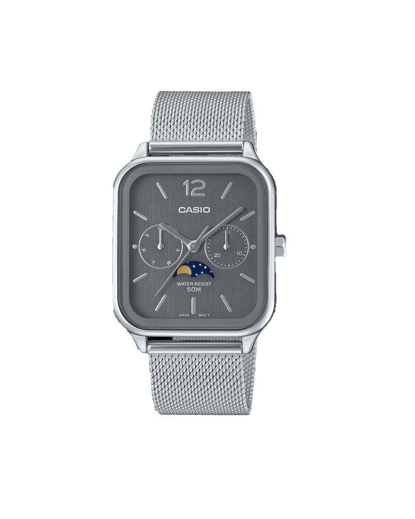 Satovi CASIO Moon Phase Watch Siva | MTP-M305M-8AVER