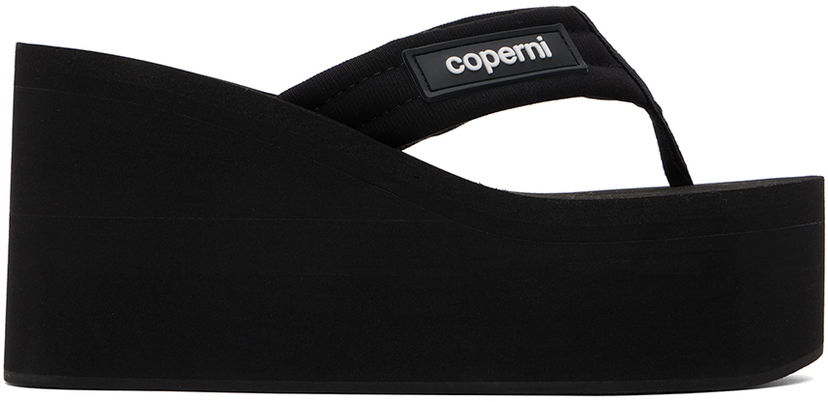 Odjeća Coperni Coperni Wedge Sandals Crna | COPSH09440