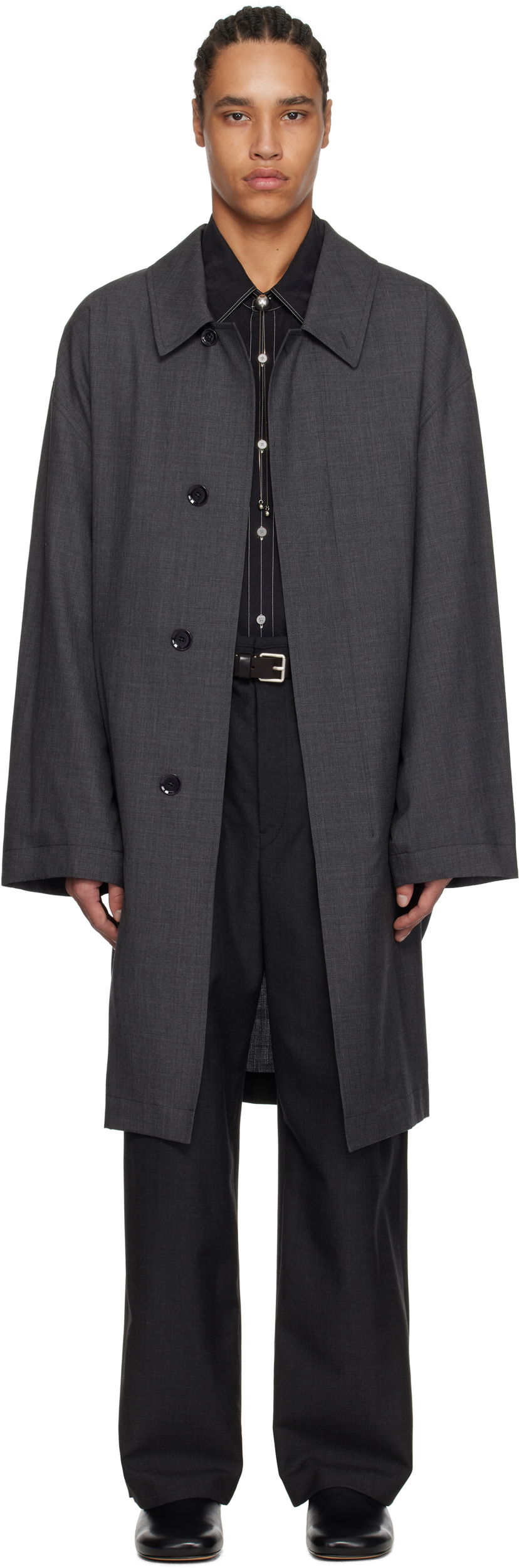 Kaputi LEMAIRE LEMAIRE Light Tailored Coat Siva | CO1099 LF1386