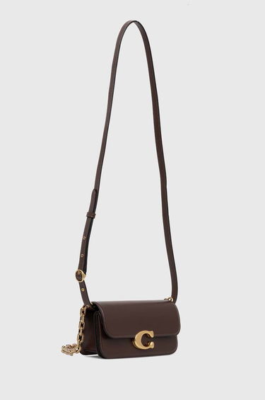 Torba za rame Coach Leather Shoulder Bag Crna | CP120, 1