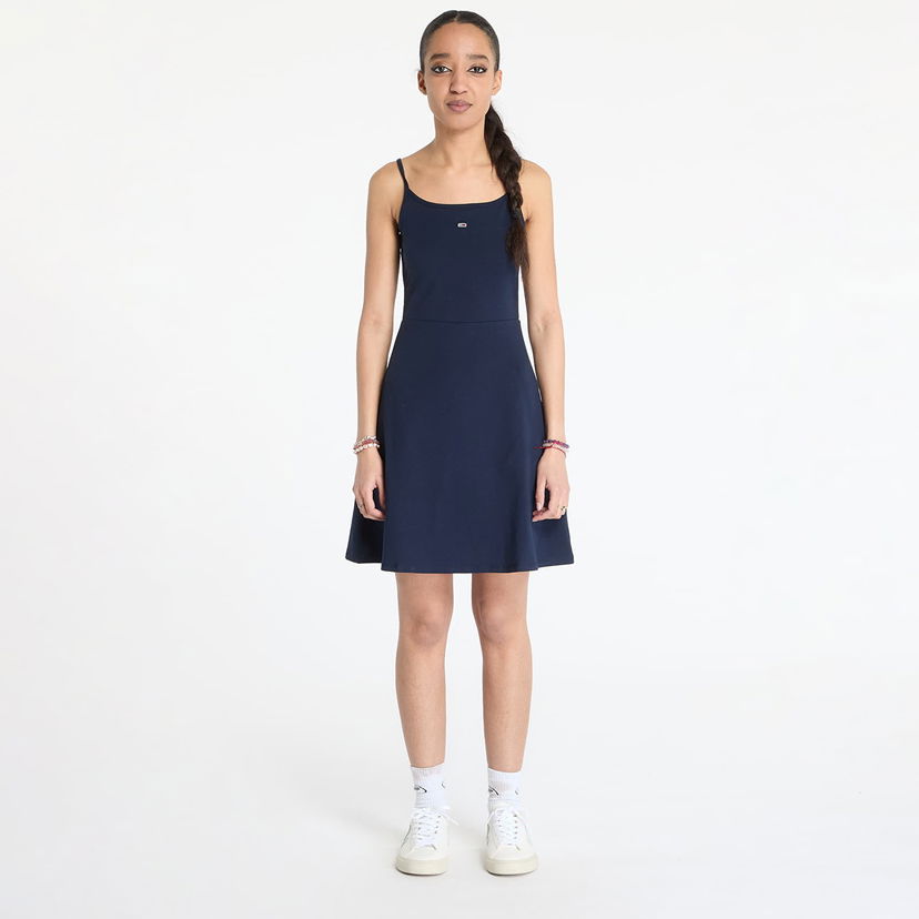 Haljina Tommy Hilfiger Tommy Jeans Essential Strap Dress Tamnoplava | DW0DW21354 C1G