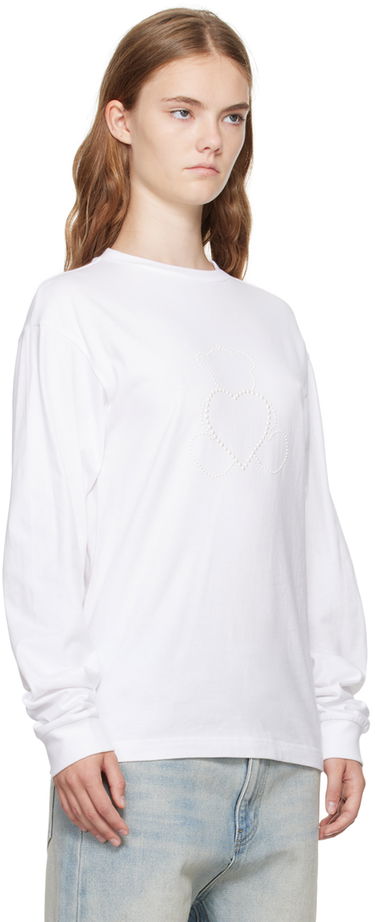 Majica kratkih rukava We11done Pearl Bear Long Sleeve T-Shirt Bijela | WD-TT2-24-781-U-WH, 1