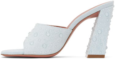 Dodaci Amina Muaddi Amina Muaddi Brigitte Crystal Heeled Sandals Plava | BRIGITTE CRYSTAL SLIPPER BLOCK, 2
