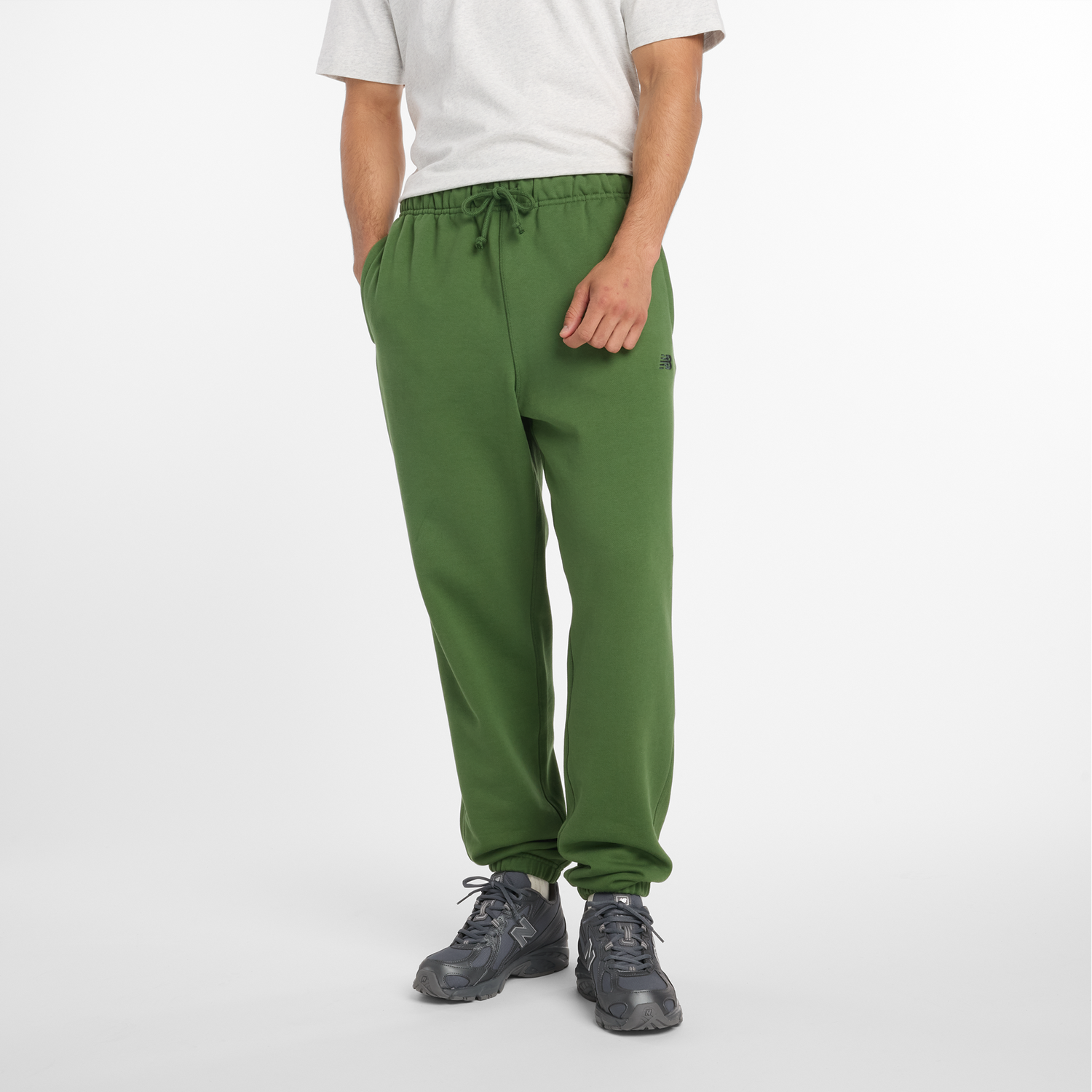 Trenirka New Balance Drawstring Sweatpants Zelena | NBMP41508DAE, 0