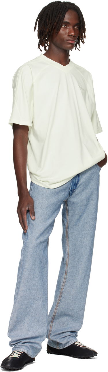 Majica kratkih rukava VETEMENTS Cut-Up V-Neck T-shirt Bijela | UH76TR260I, 3