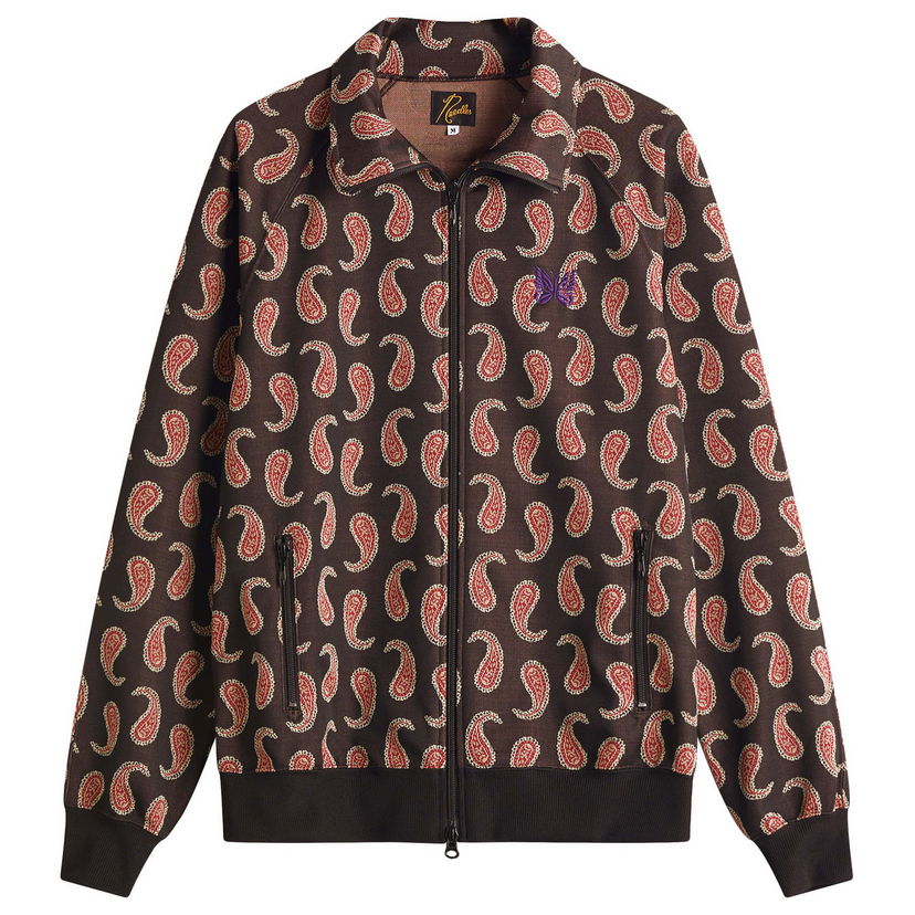 Dukserice Needles Needles Poly Jacquard Track Jacket Paisley Smeđa | QV315-A