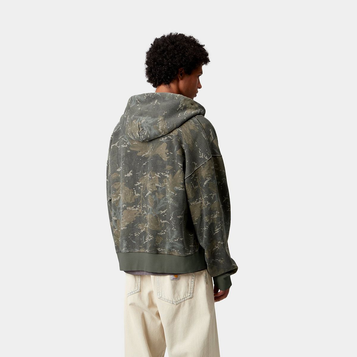 Jakna Carhartt WIP Carhartt WIP Benton Hooded Camo Sweat Jacket Zelena | I035437_5, 1