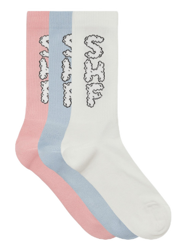 Čarape Sky High Farm 3 Pack Cloud Logo Sock Višebojno | SHF03K003 1