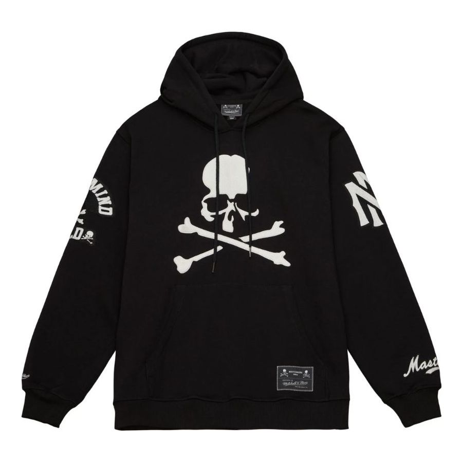 Dukserice Mitchell & Ness Mitchell & Ness x Mastermind World Skull Logo Print Hoodie Crna | OJPO7532-CLBYYPPPBLCK, 0
