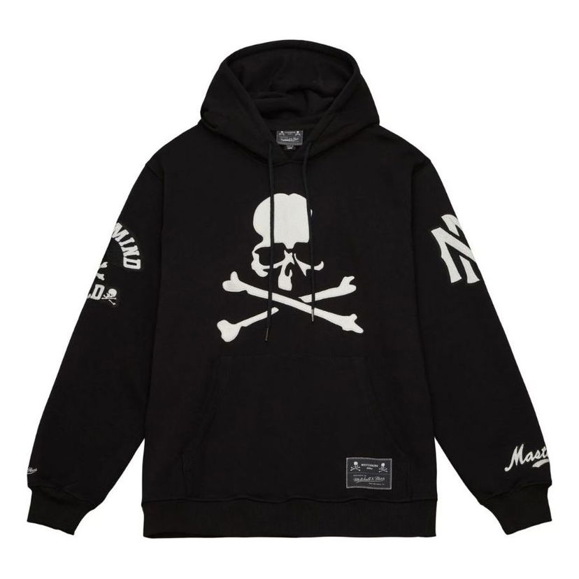 Dukserice Mitchell & Ness Mitchell & Ness x Mastermind World Skull Logo Print Hoodie Crna | OJPO7532-CLBYYPPPBLCK