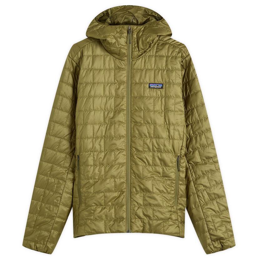 Pernata jakna Patagonia Men's Nano Puff Hooded Jacket, Size Small Zelena | 84223-PNDG