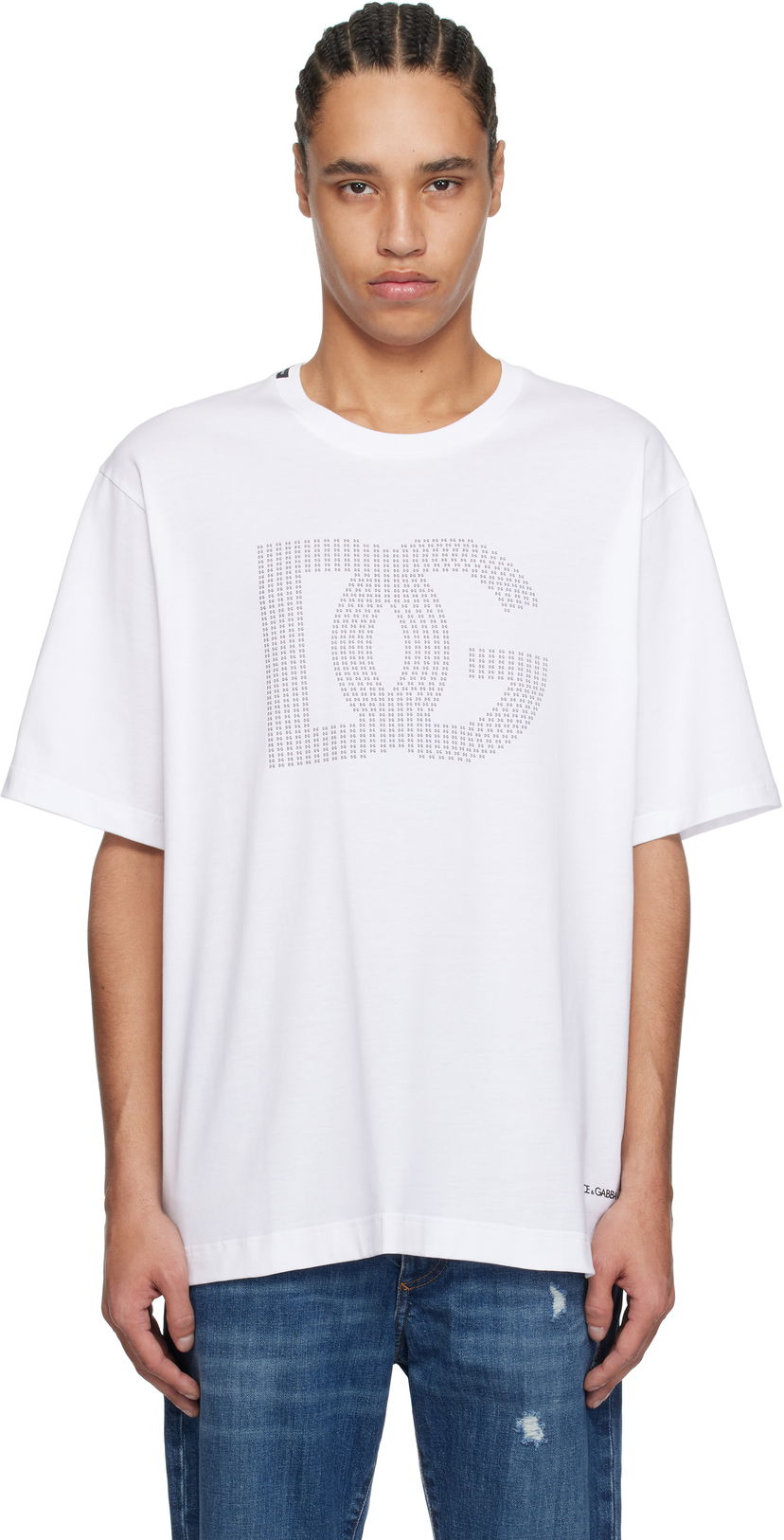 Majica kratkih rukava Dolce & Gabbana Dolce&Gabbana DG Logo T-Shirt Bijela | G8PN9TG7O4O