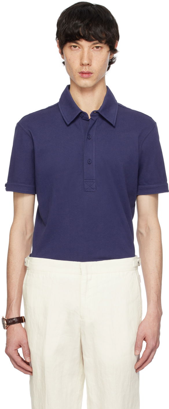 Polo majica Orlebar Brown Sebastian Polo Tamnoplava | 278727
