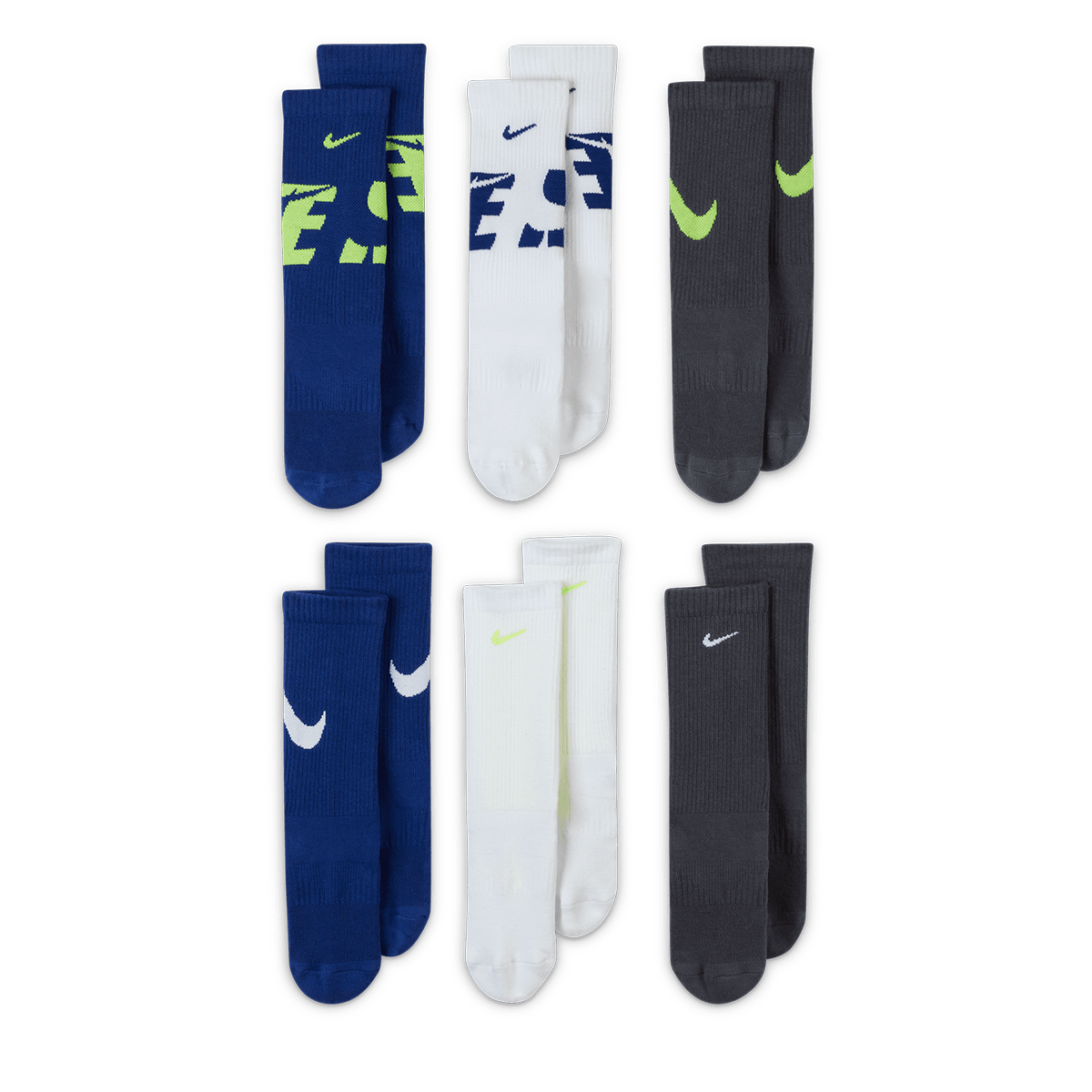 Čarape Nike Everyday Cushioned Crew Graphic 6-Pack Socks Višebojno | SK0066-955, 0