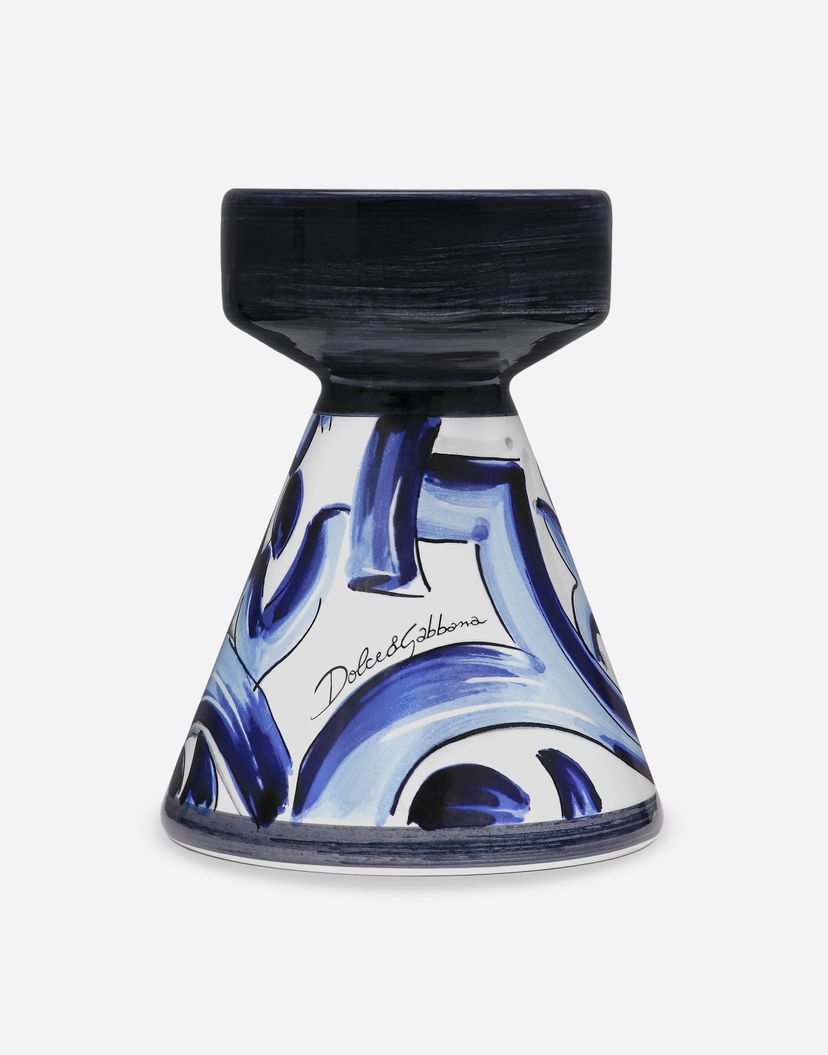 Home decor Dolce & Gabbana Dolce & Gabbana Ceramic Candle Holder Plava | TCC188TCACDUB001