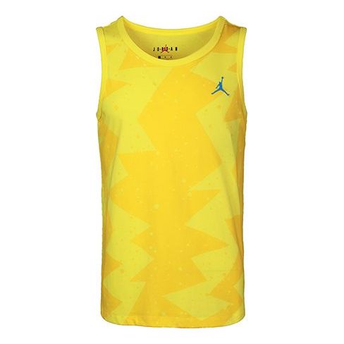 Majica bez rukava Jordan Jordan Printed Poolside Basketball Vest Žuta | CJ6231-728
