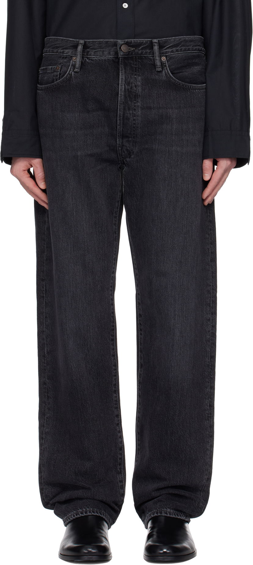 Jeans Acne Studios Acne Studios Loose-Fit 1999M Jeans Crna | B00399-