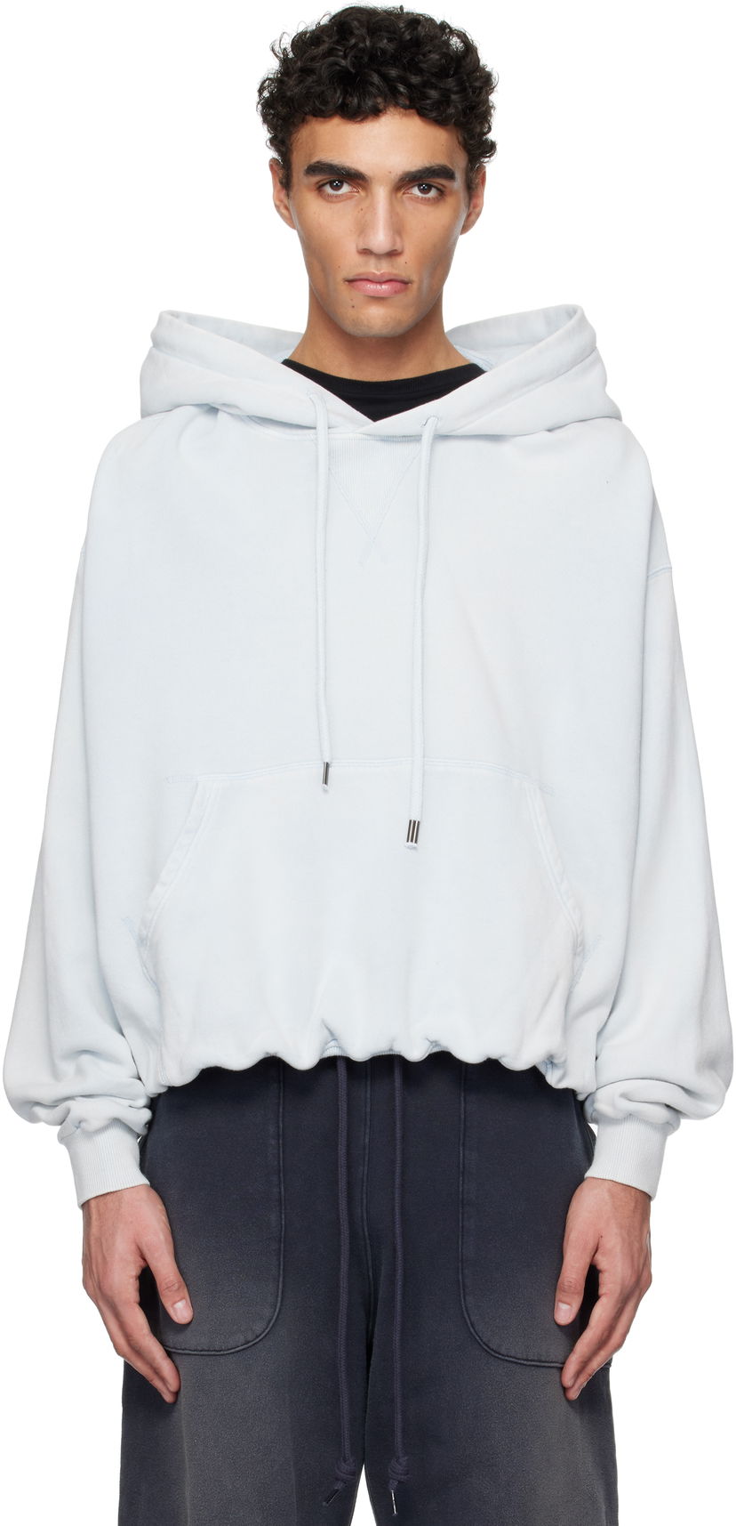 Dukserice R13 R13 Balloon Popover Hoodie Plava | R13MK215-001BE