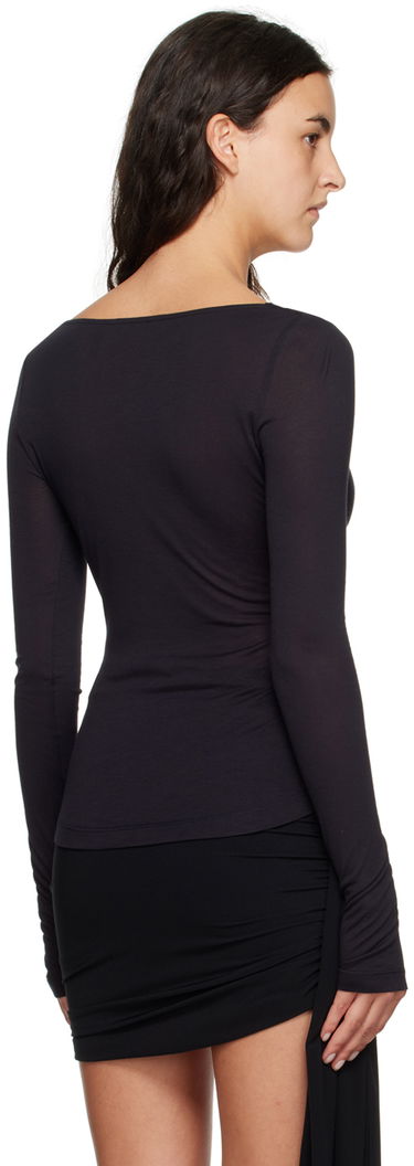 Majica kratkih rukava Helmut Lang Helmut Lang Cowl Neck Long Sleeve T-Shirt Crna | N06HW522, 2