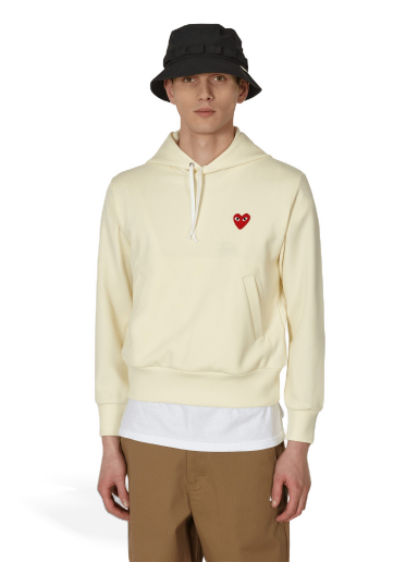 Dukserice Comme des Garçons Smalll Heart Hooded Sweatshirt Bež | P1T173 2