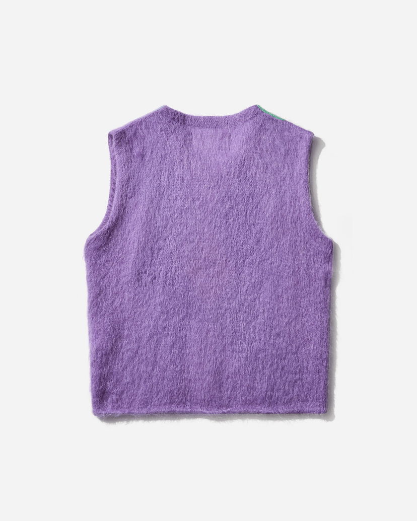 Prsluk ERL Argyle Mohair Vest Ljubičasta | ERL11N008 1