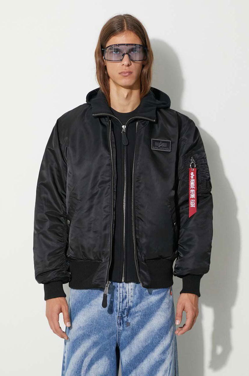 Bomber jakna Alpha Industries Bomber Jacket With Logo Patch Crna | 183110.515