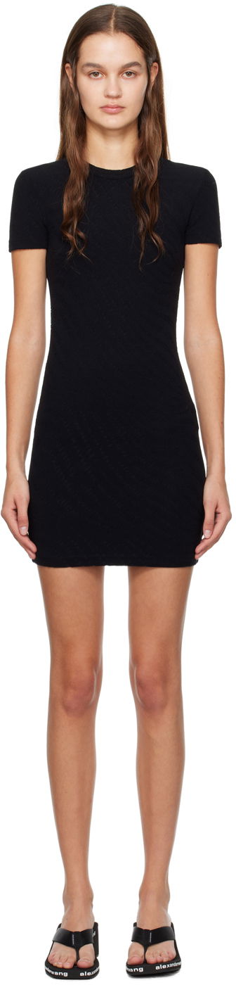 Haljina Alexander Wang Jacquard Mini Dress Crna | 4CC1246235