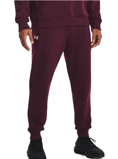 Hlače i traperice Under Armour Rival Fleece Tamnocrvena | 1379774-600
