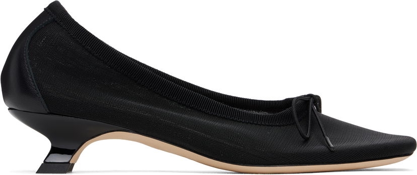 Tenisice i cipele Simone Rocha Simone Rocha Mesh Ballerina Kitten Heels Crna | LH15 0804