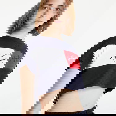 Crop top Tommy Hilfiger Cropped T-shirt Tamnoplava | UW0UW03467-DW5, 1