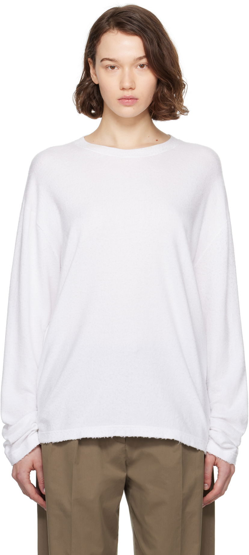 Džemper The Row The Row Kabira Sweatshirt Bijela | 8942-Y916
