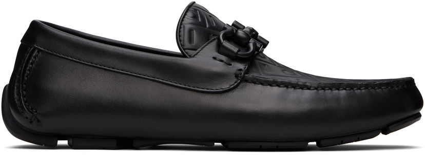 Tenisice i cipele FERRAGAMO Salvatore Gancini Ornament Driver Loafers Crna | 779172