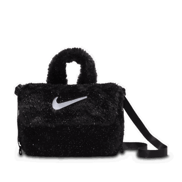 Ručna torbica Nike Nike Faux Fur Crossbody Bag (1 l) Crna | FZ1329-010, 1