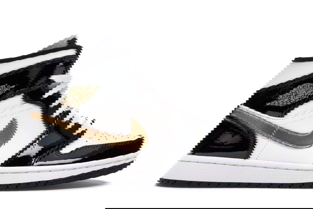 Tenisice i cipele Jordan Air Jordan 1 Mid Patent "Black Gold" Višebojno | 852542-007, 1