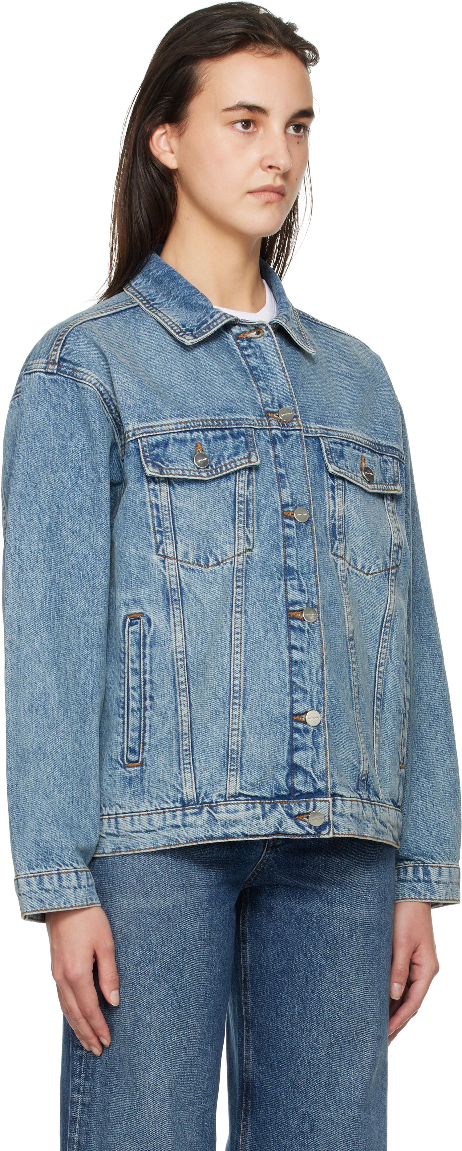 Jakna Anine Bing Rory Denim Jacket Plava | A-01-10539-WHD4, 1