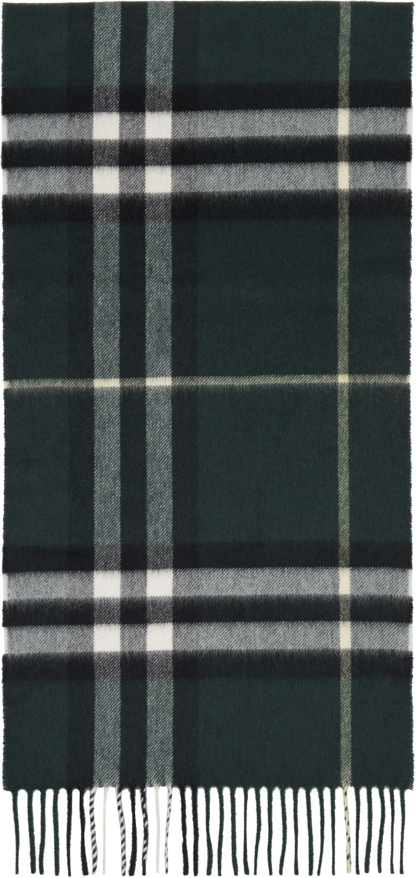 Šal Burberry Check Cashmere Scarf Zelena | 8112629
