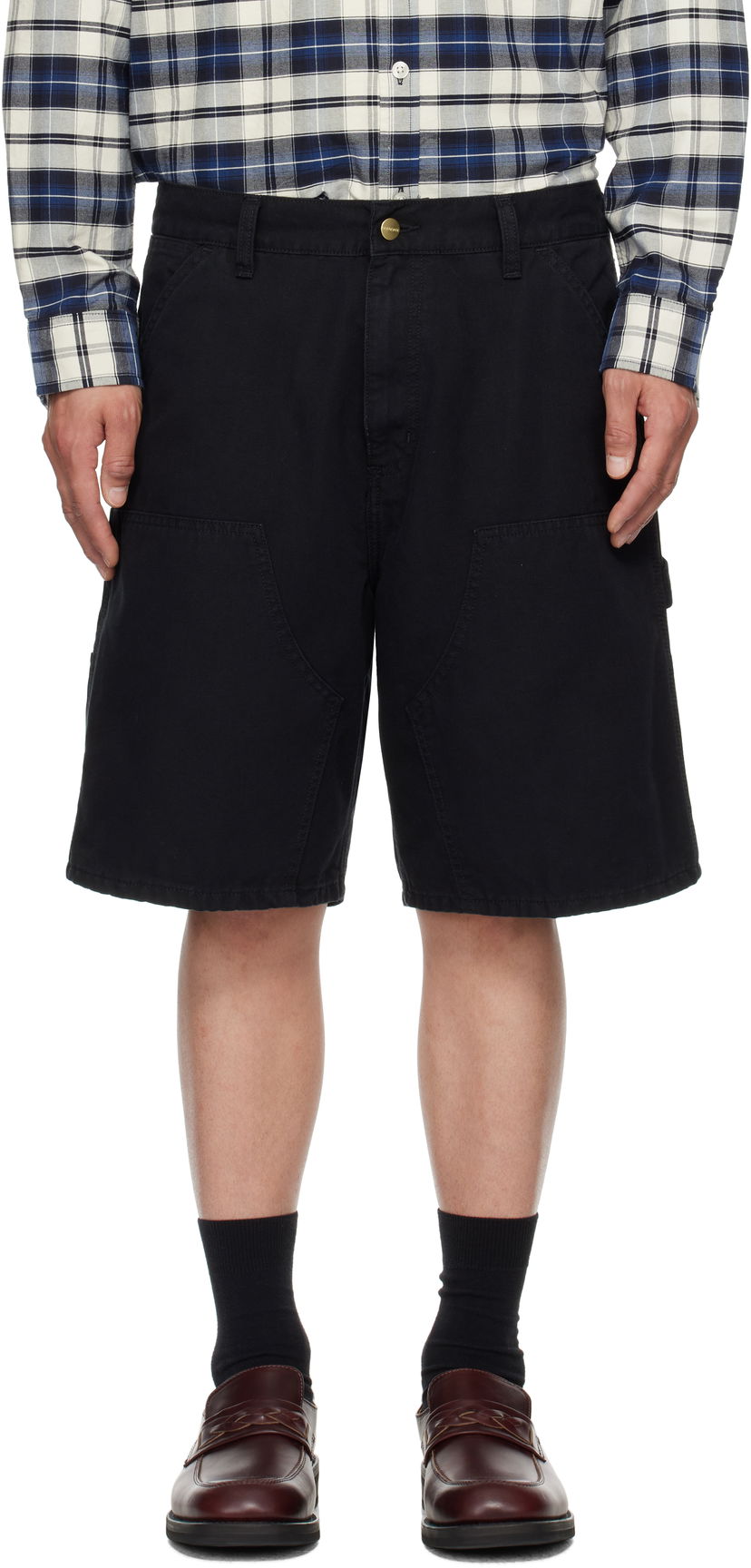 Kratke hlače Carhartt WIP Double Knee Shorts Crna | I034793