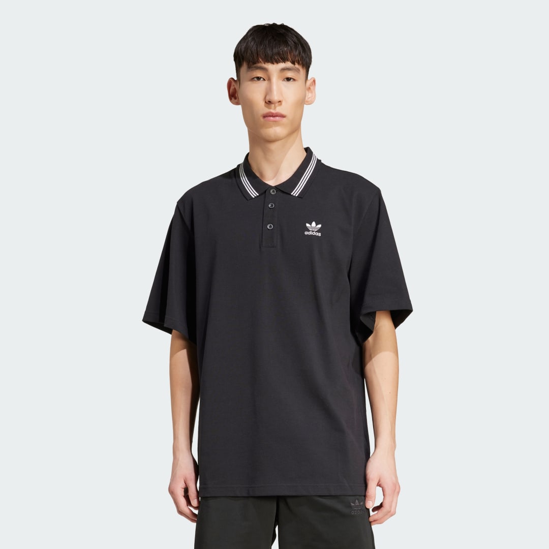 Polo majica adidas Performance Adicolor Loose Polo Shirt Crna | JW5897, 0