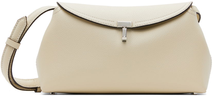 Torba za rame TOTEME T-Lock Clutch Bag Bež | 234-WLGBG423-LE0030