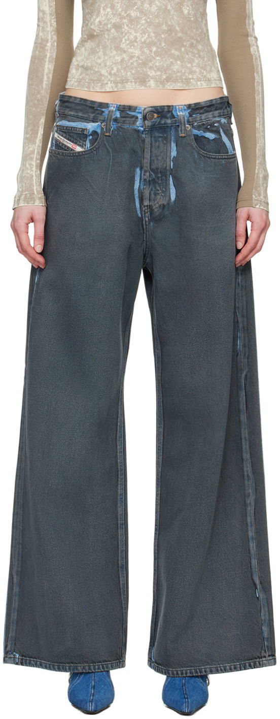 Jeans Diesel Diesel 1996 D-Sire-S1 Wide-Leg Jeans Plava | A13145 09I47