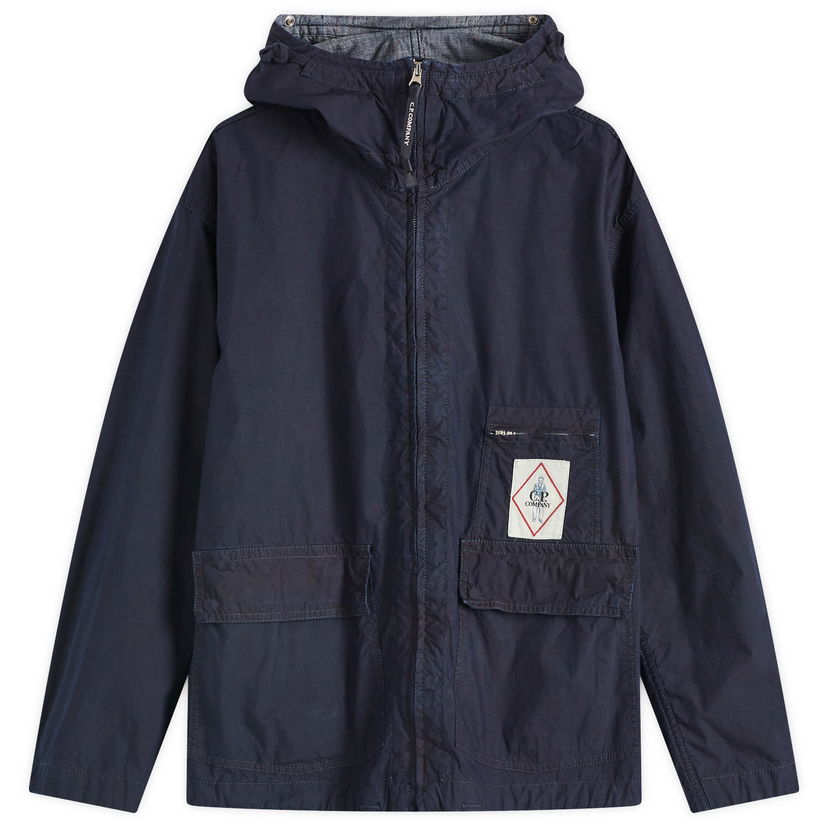 Vjetrovka C.P. Company C.P. Company 50 Fili Indigo Goggle Jacket, Size Large Tamnoplava | 18CMOW154A-110288W-883