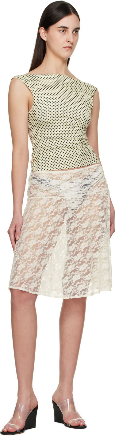 Majica bez rukava Miaou Miaou Lani Polka Dot Top Žuta | 7114SVISBNP, 3