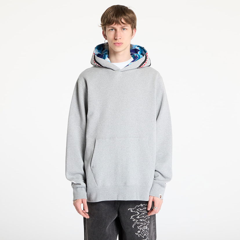 Dukserice BAPE A BATHING APE ABC Camo Shark Pullover Hoodie Siva | 001PPL301009MGRA
