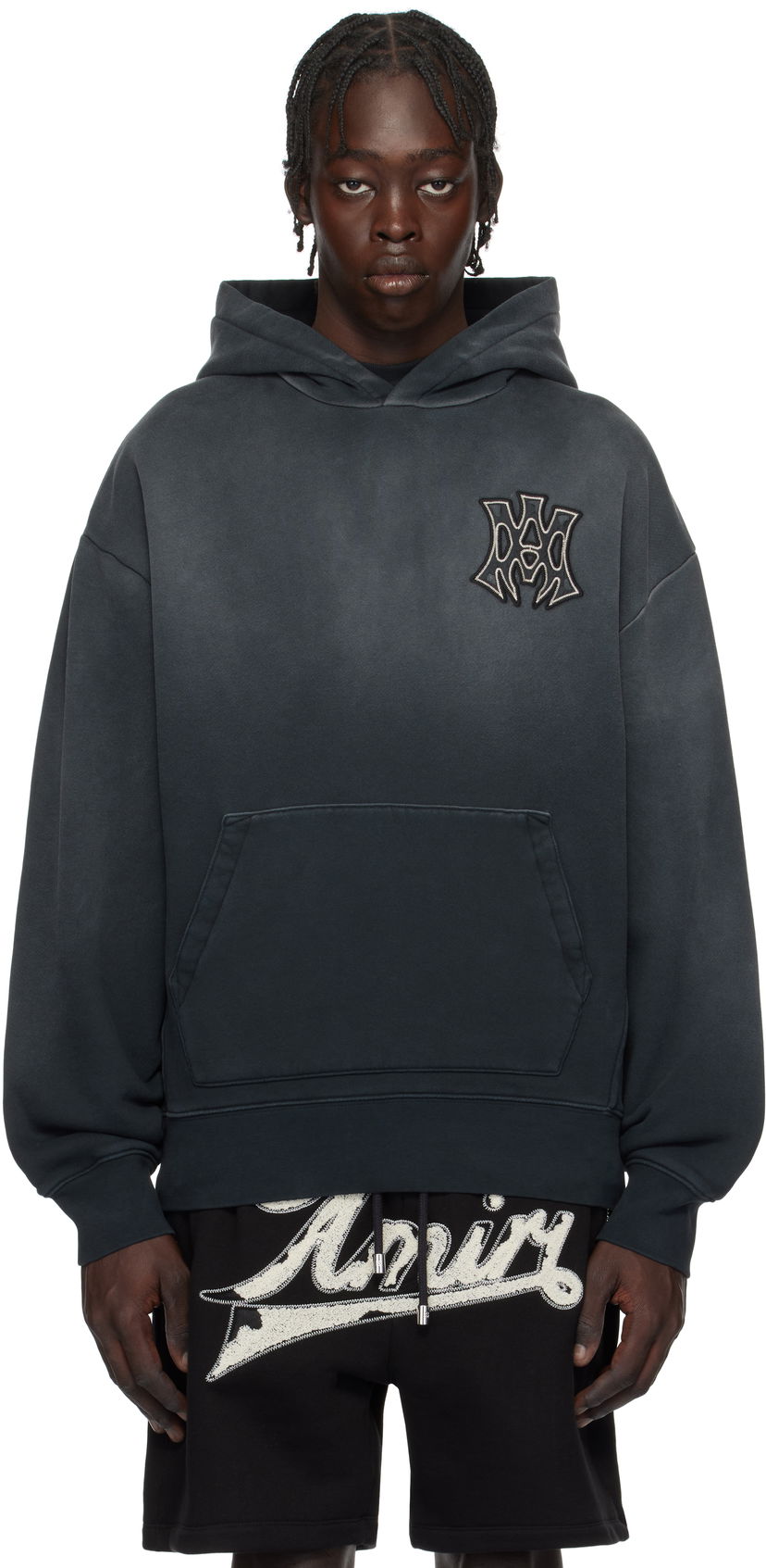 Dukserice AMIRI 'MA' Hollywood Oversized Hoodie Crna | AMJYHD1082